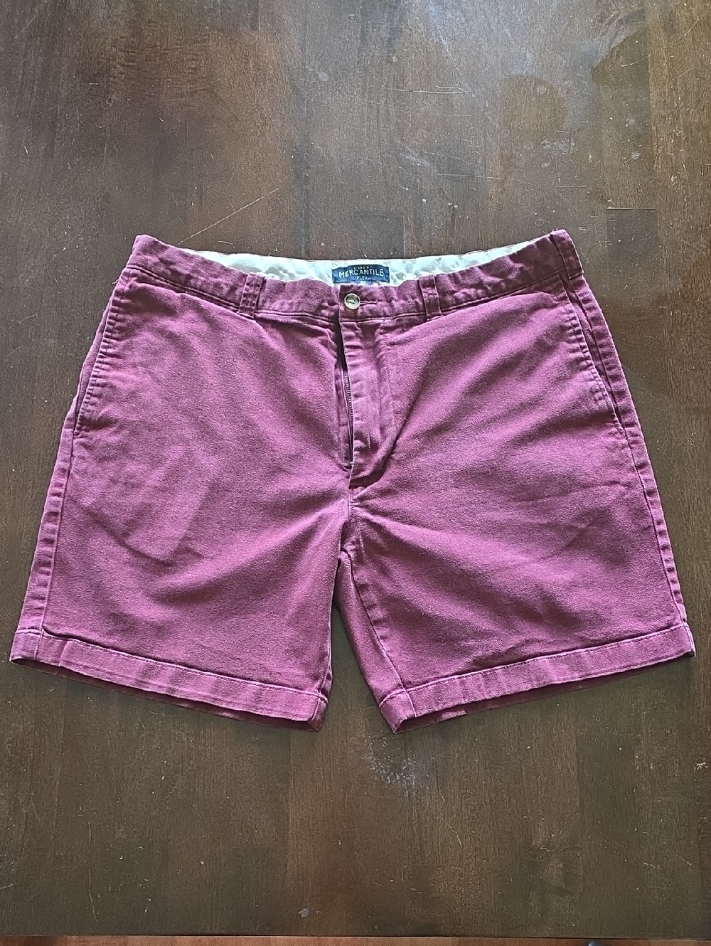 J. Crew Mercantile Flex Classic Men's Cotton Chino Shorts - Plum
